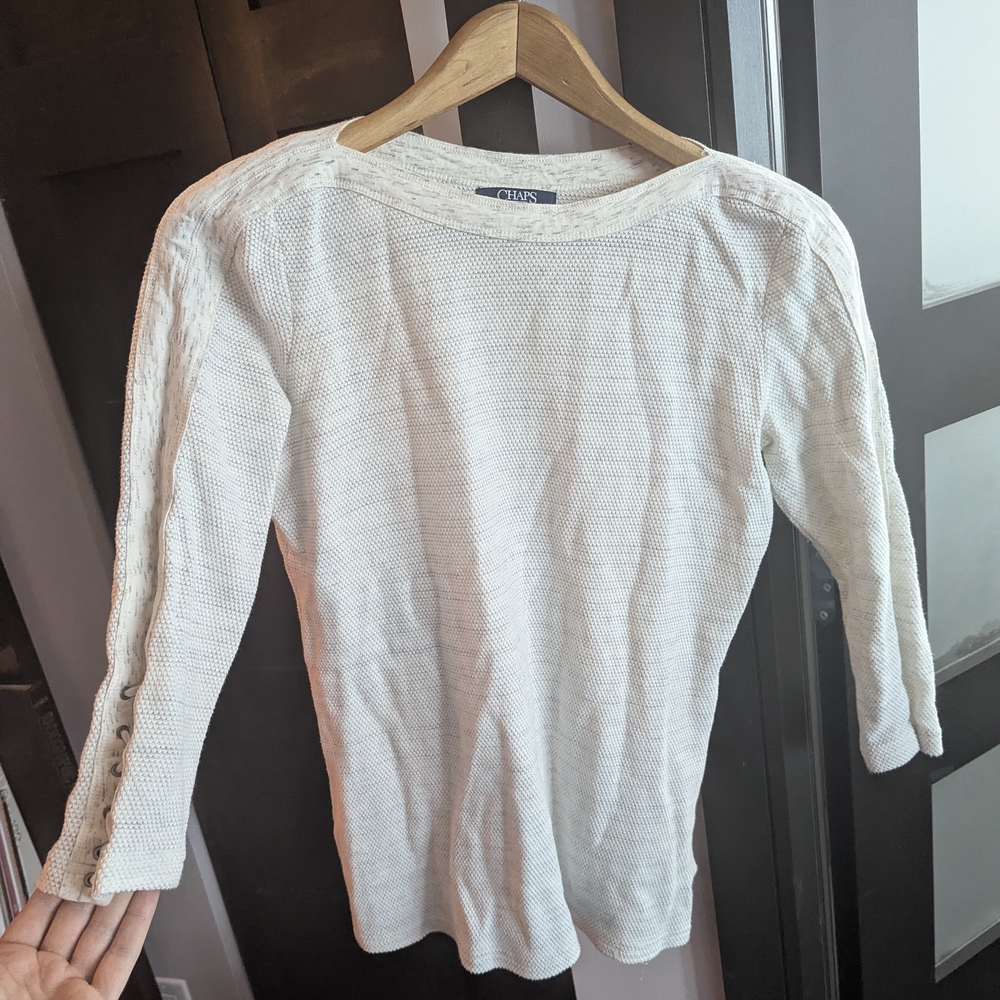 Elegant White Knit Top
